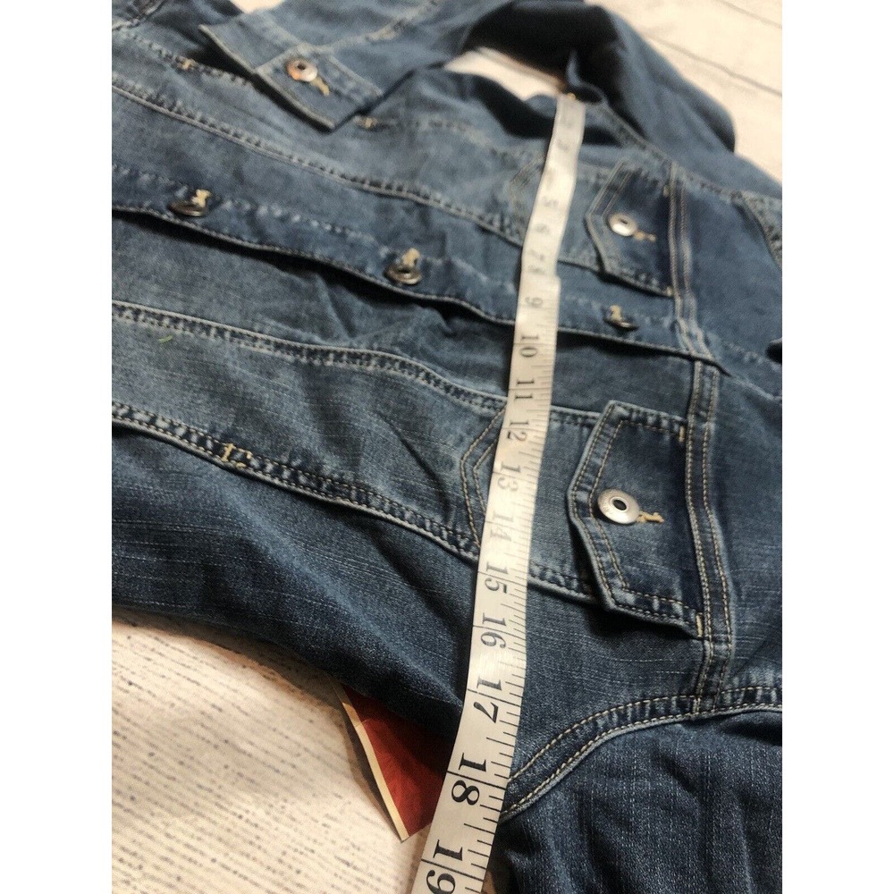 Wrangler Authentics Women’s Denim Jacket Long Sleeve Button Up Small Blue R6 - Picture 12 of 12